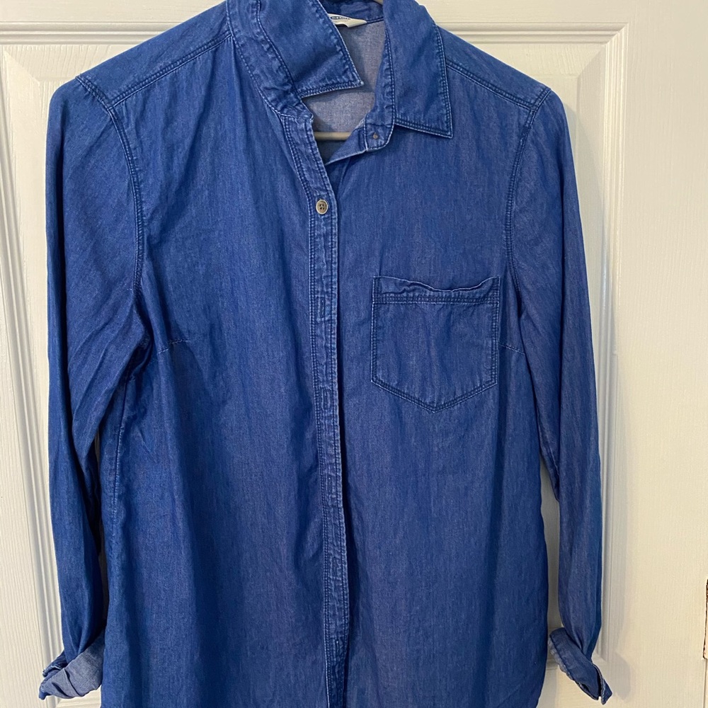 Denim button up